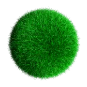 round grass